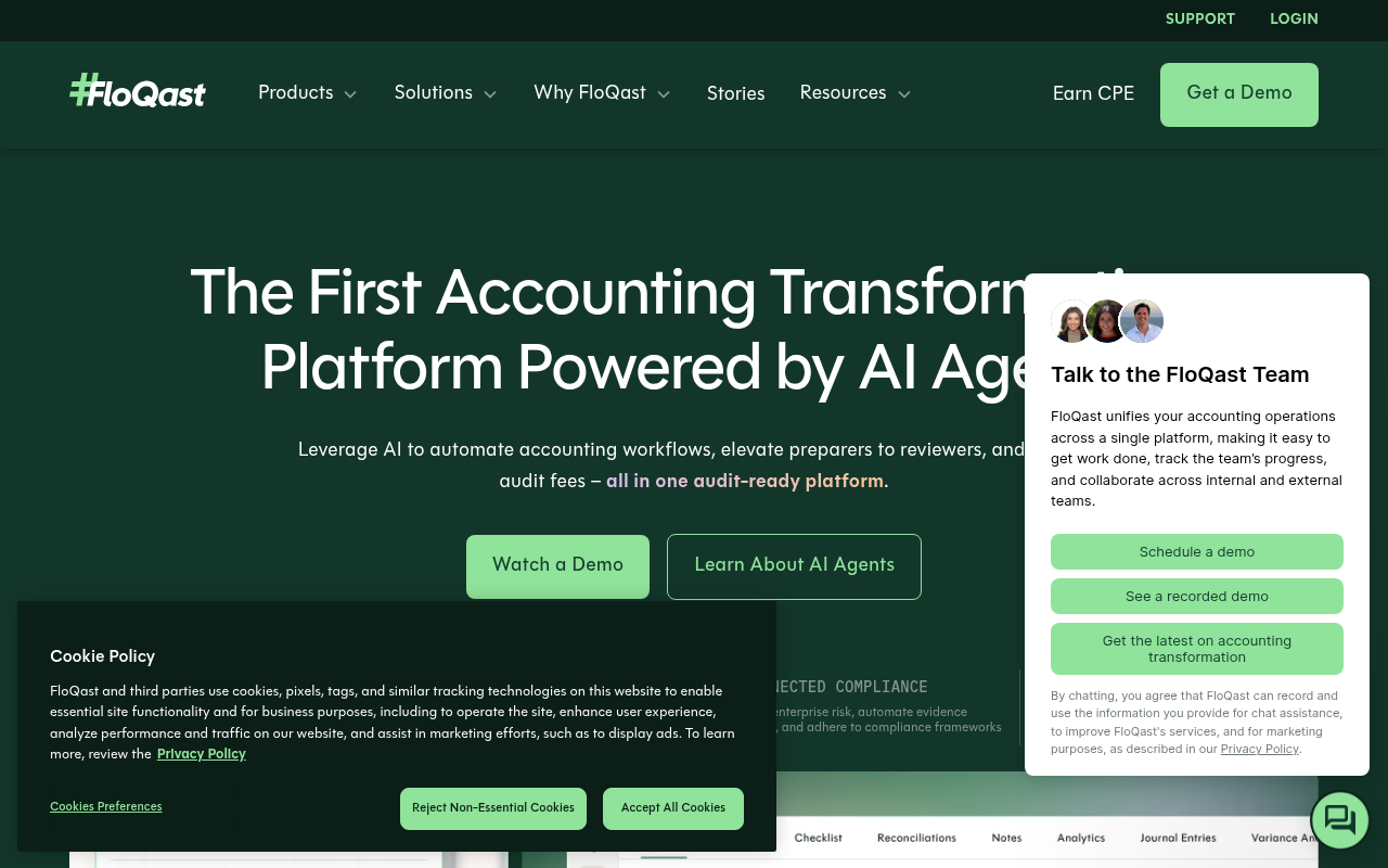 Screenshot of FloQast Review: Streamlining Accounting with AI-Powered Precision