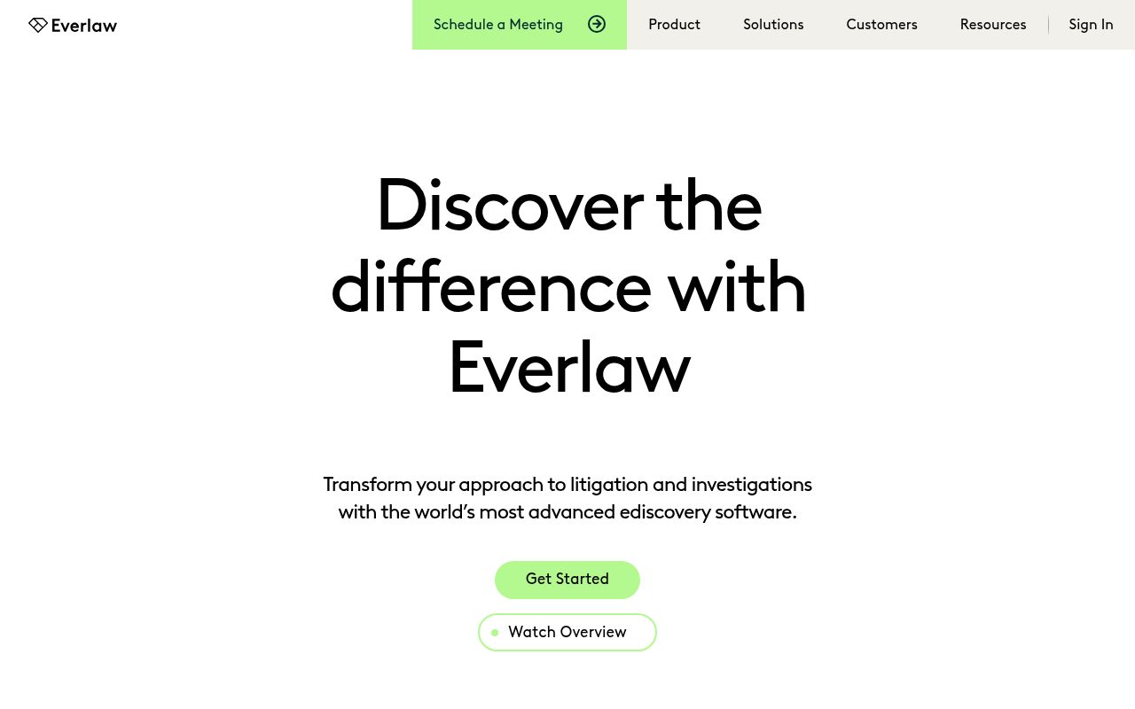 Screenshot of Everlaw: The AI-Powered Ediscovery Solution for Modern Legal Teams