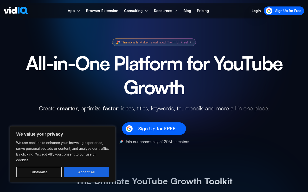 Screenshot of vidIQ Review: Supercharge Your YouTube Growth with AI