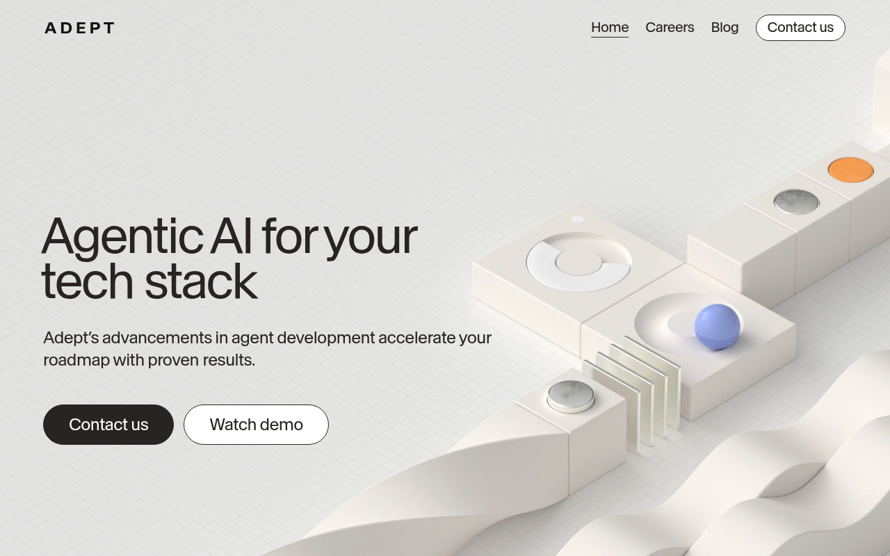 Screenshot of Adept AI: Streamlining Workflows for Enhanced Productivity