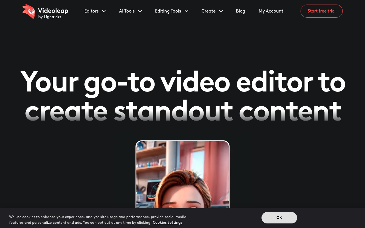Screenshot of Videoleap: AI-Powered Video Editor for Stunning Content Creation