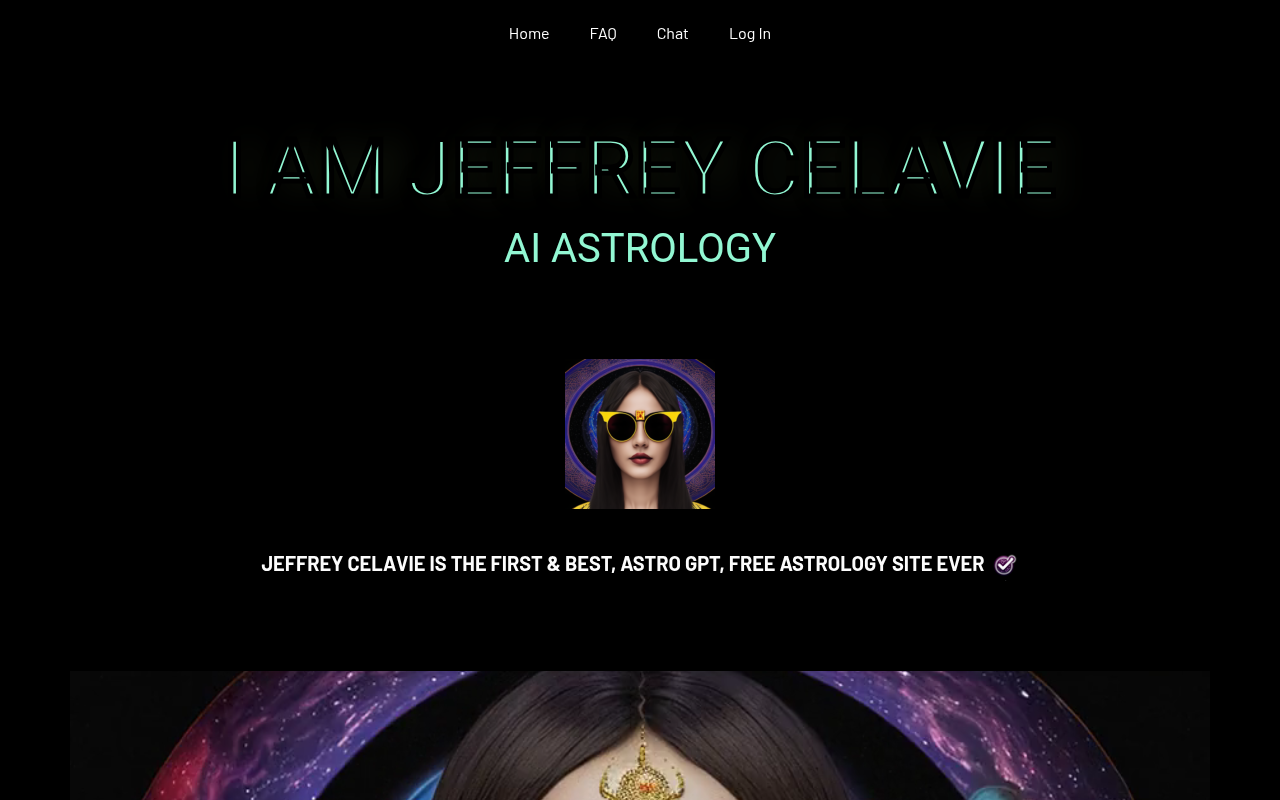 Screenshot of Jeffrey Célavie AI Astrology: Personalized Horoscopes & Kundli Analysis