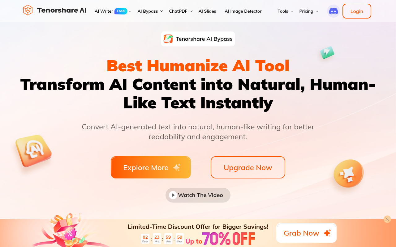 Screenshot of Tenorshare AI Review: Boost Your Productivity with AI Writing and Summarization