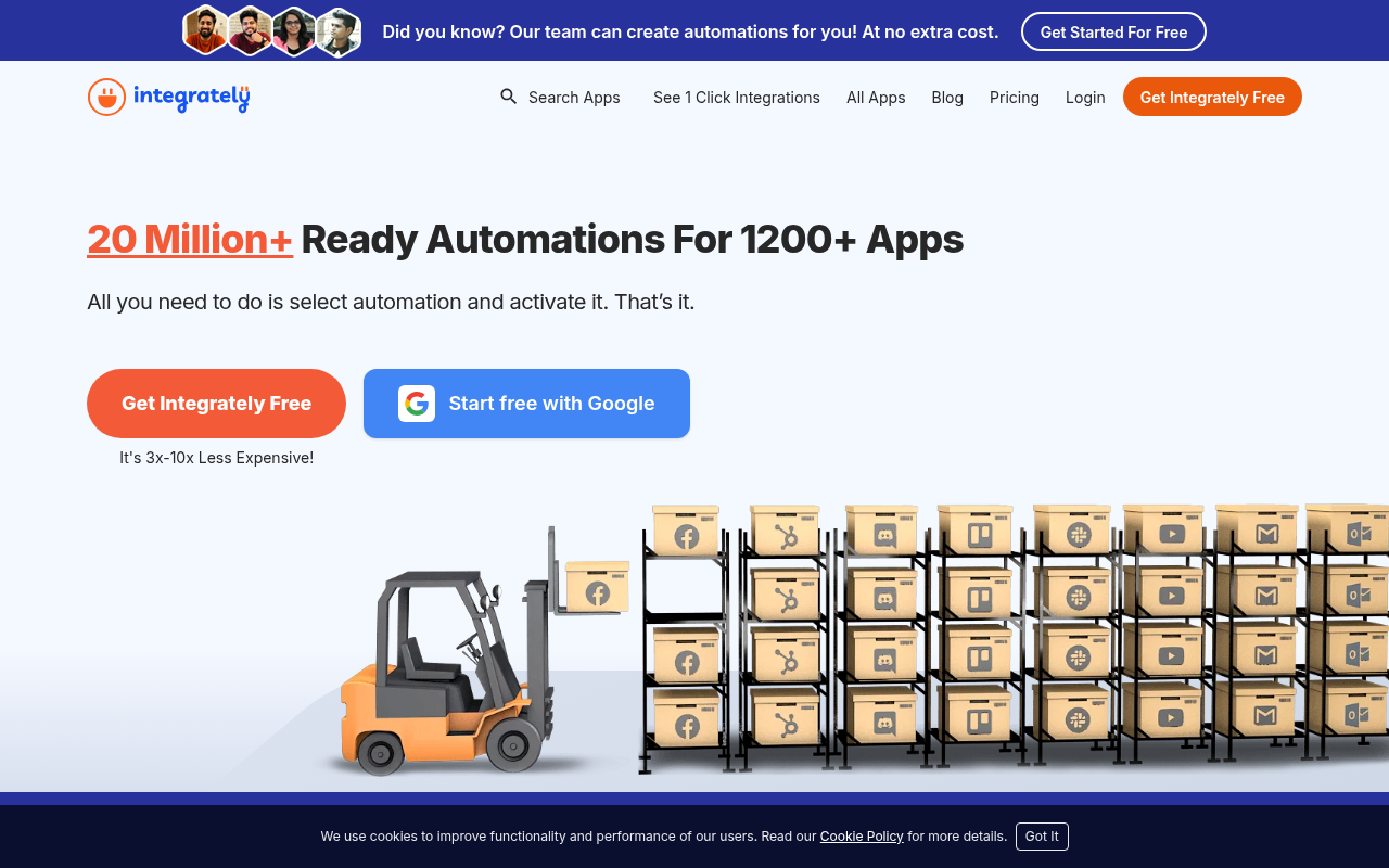 Screenshot of Integrately Review: Effortless Automation for Everyone