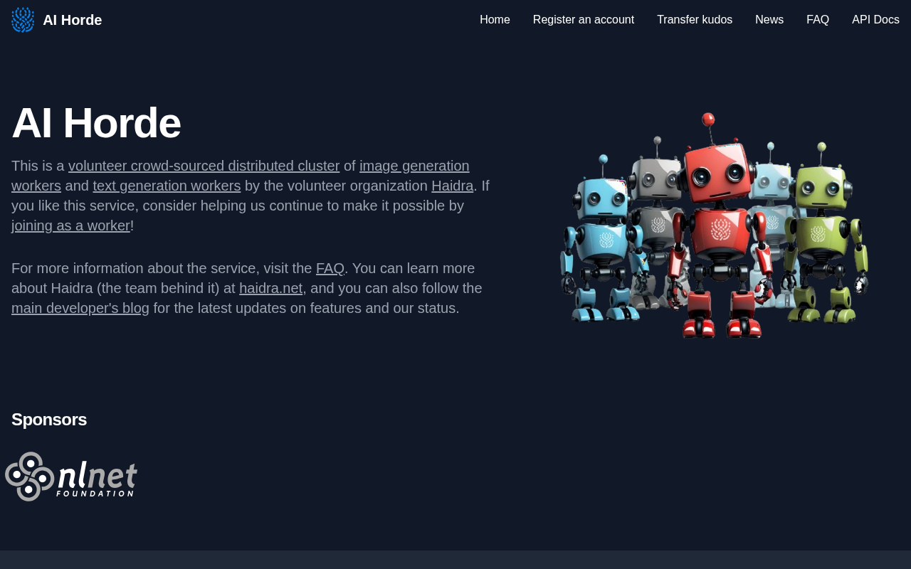 Screenshot of AI Horde: Unleash Collaborative AI Art Generation