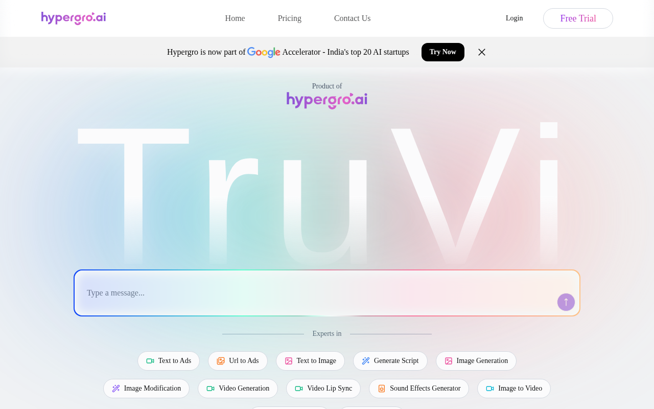 Screenshot of Hypergro AI: Revolutionizing Video Ad Creation with AI