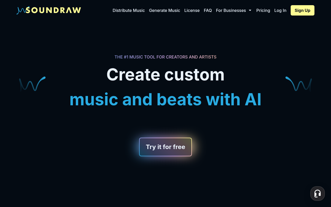 Screenshot of SOUNDRAW: AI Music Generation for Effortless Creativity