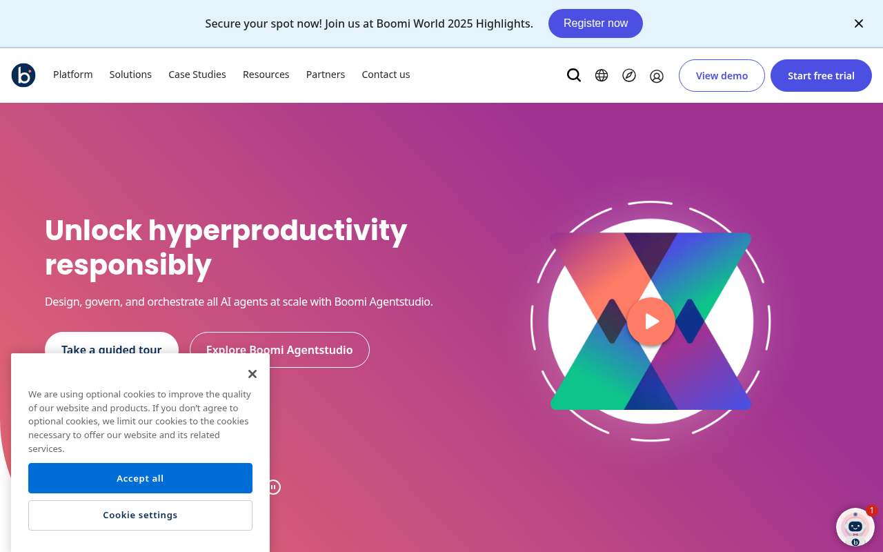 Screenshot of Boomi: Your All-in-One Integration & Automation Platform