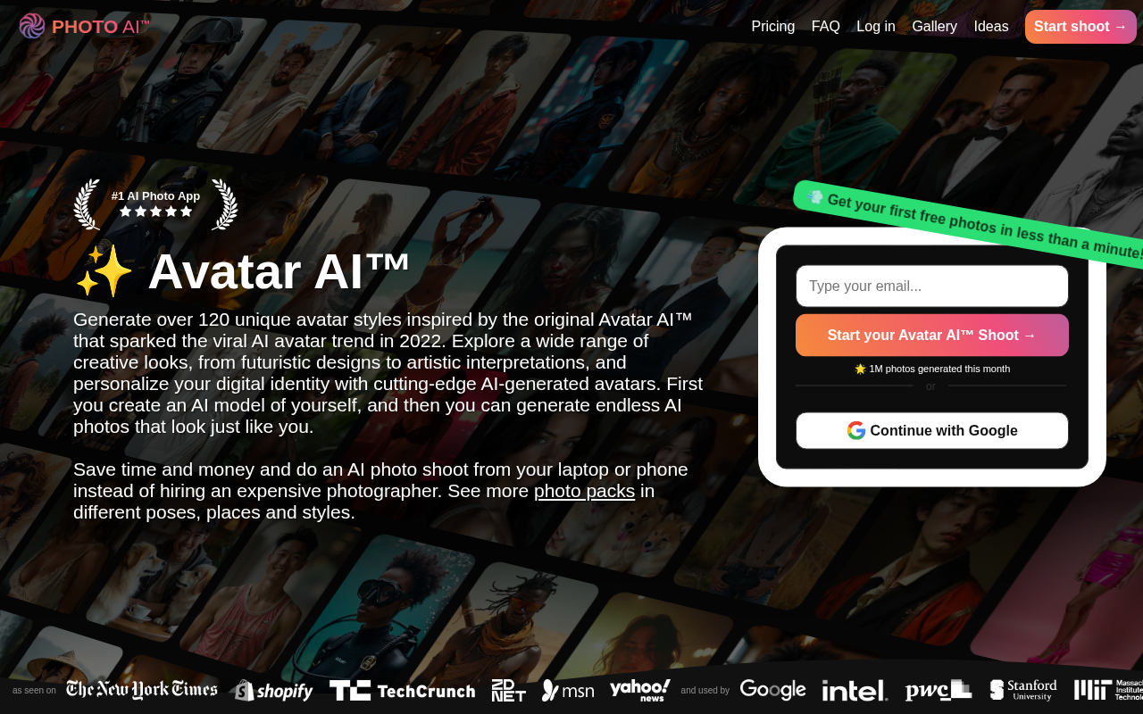 Screenshot of Avatar AI: Transform Selfies into Stunning AI Avatars