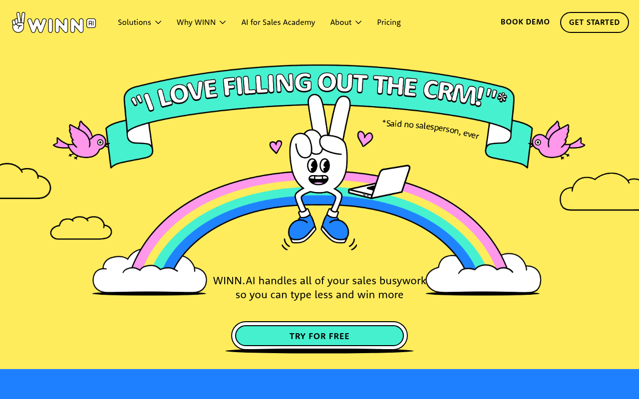 Screenshot of Winn.AI: Powering Sales with AI Automation