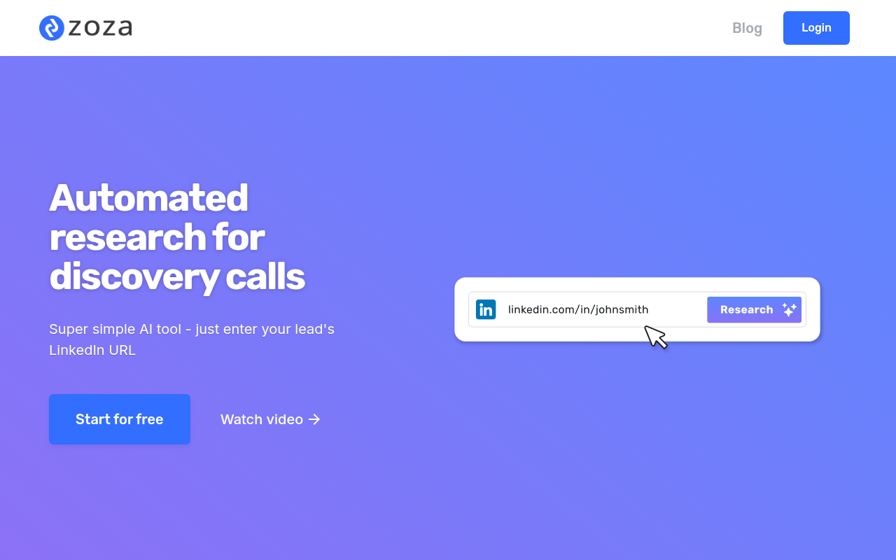 Screenshot of Jamix AI: Supercharge Your Sales Calls with Automated Research