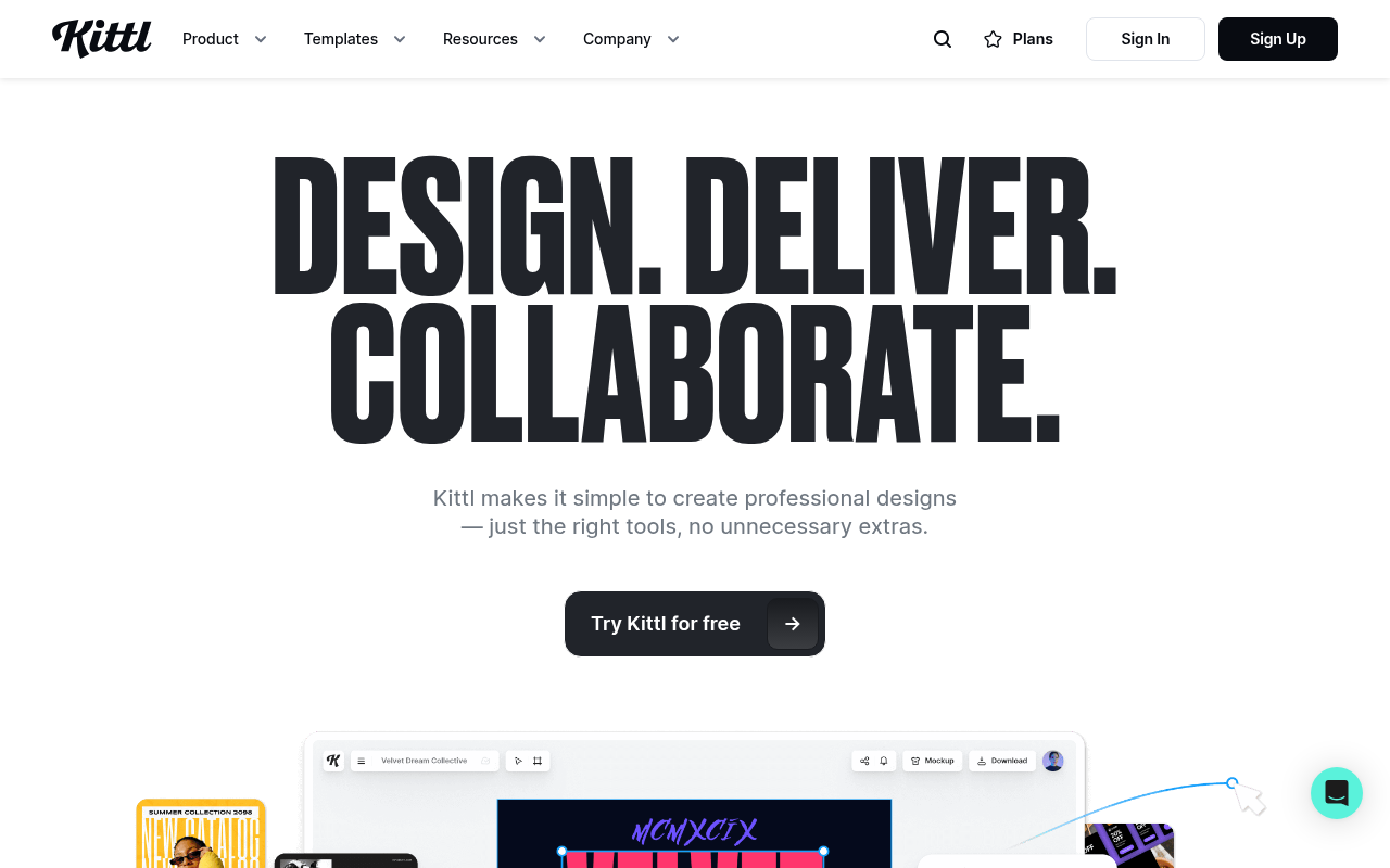 Screenshot of Kittl Review: AI-Powered Design for Everyone
