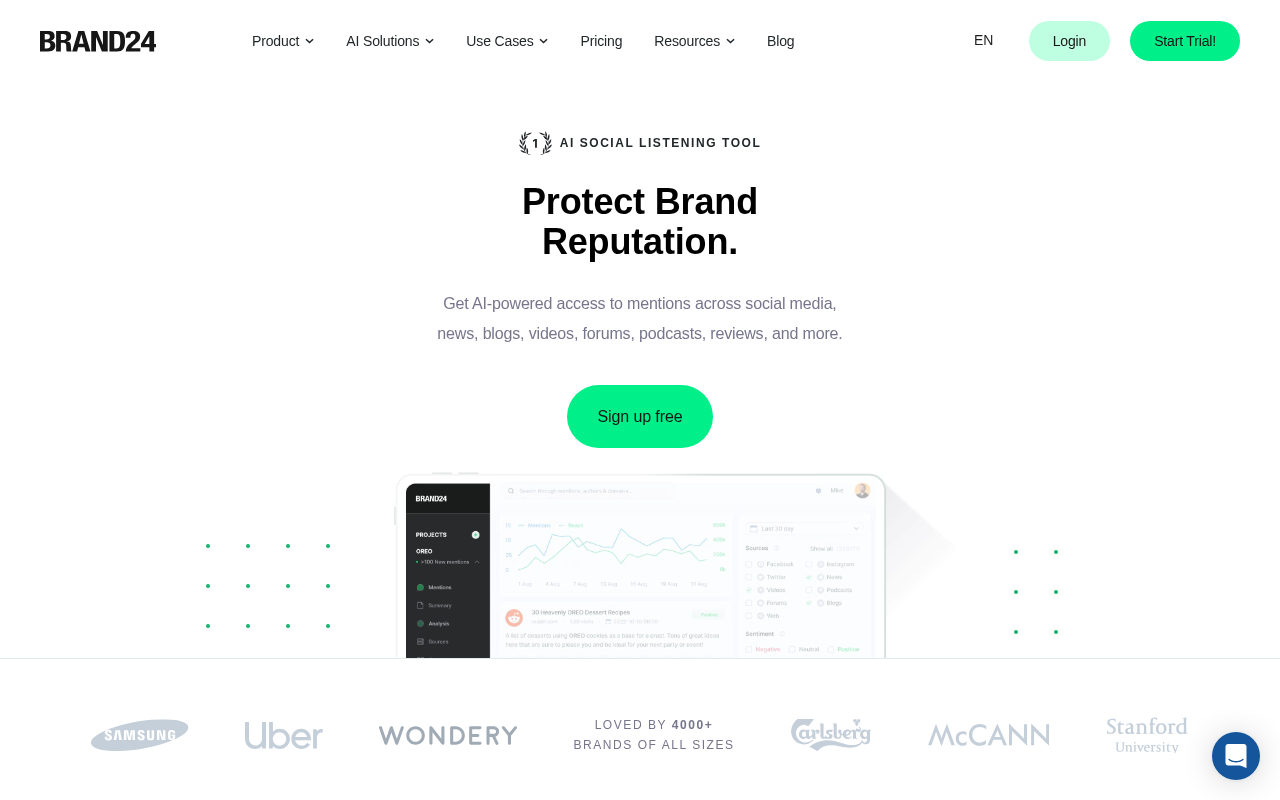 Screenshot of Brand24: Your Comprehensive Guide to Social Media Monitoring