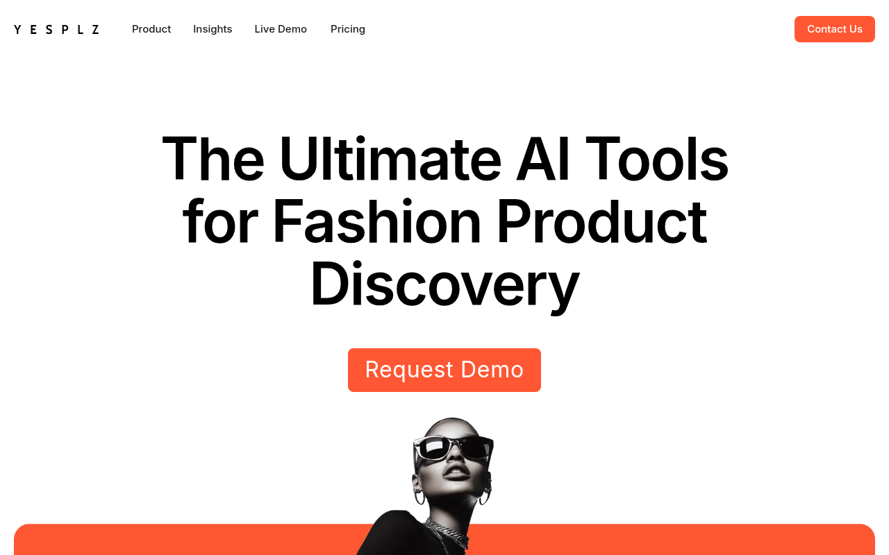Screenshot of YesPlz AI: Revolutionizing Fashion Discovery for E-commerce