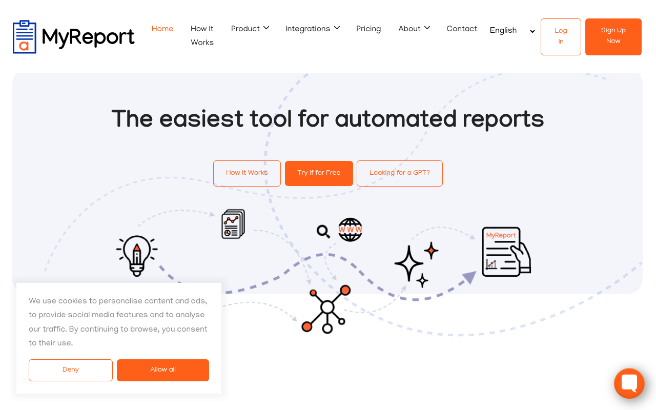 Screenshot of Alaba.ai MyReport: AI-Powered Reporting Simplified