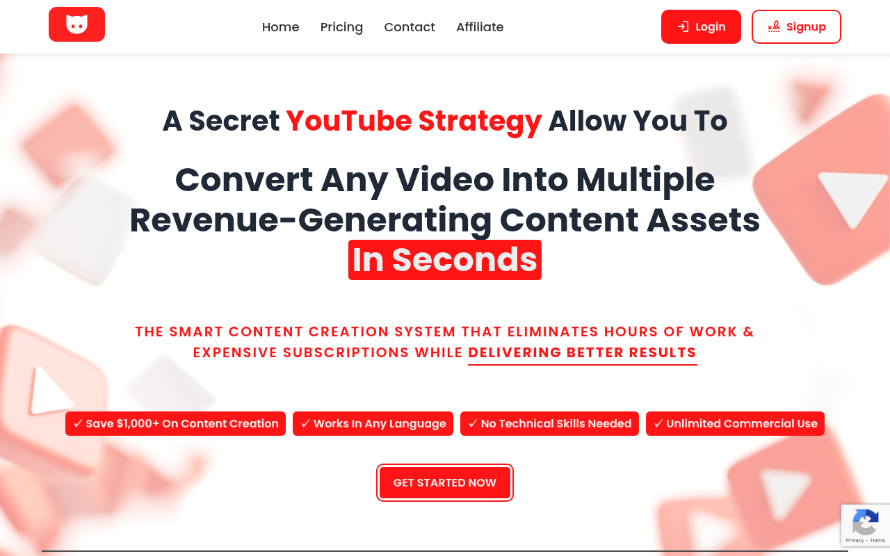 Screenshot of Repurpose Your YouTube Videos with YT Copycat: A Comprehensive Review