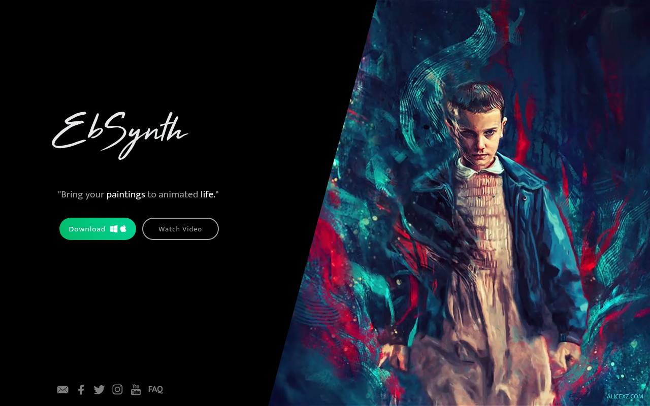 Screenshot of EbSynth: AI-Powered Video Transformation Through Painting
