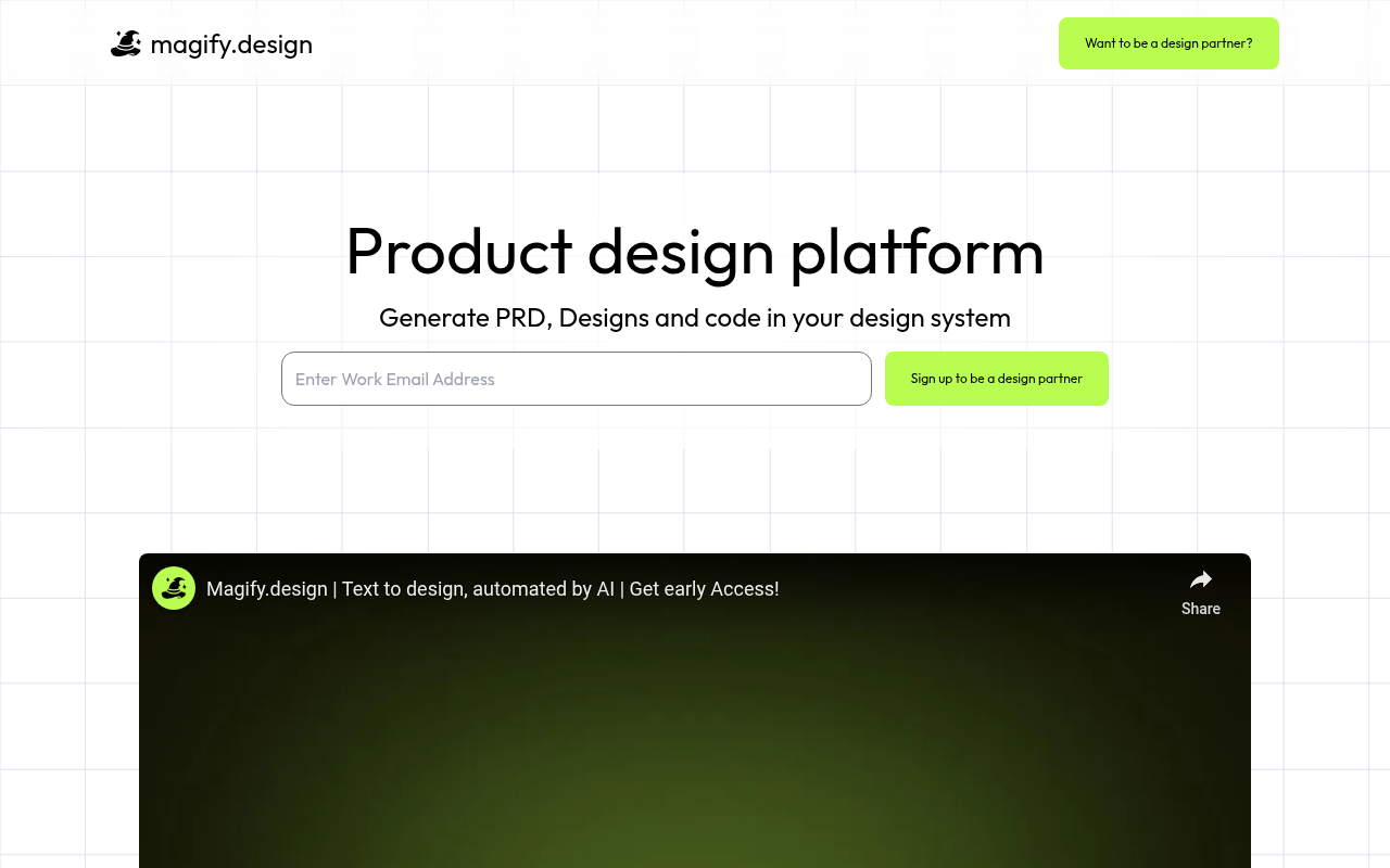 Screenshot of Magify: AI-Powered Design Magic for Everyone