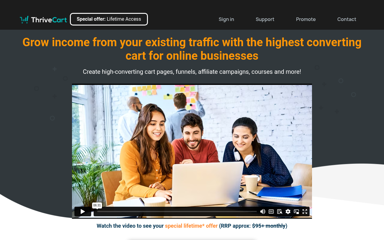 Screenshot of ThriveCart: Boost Your Online Sales with This Powerful Cart Platform