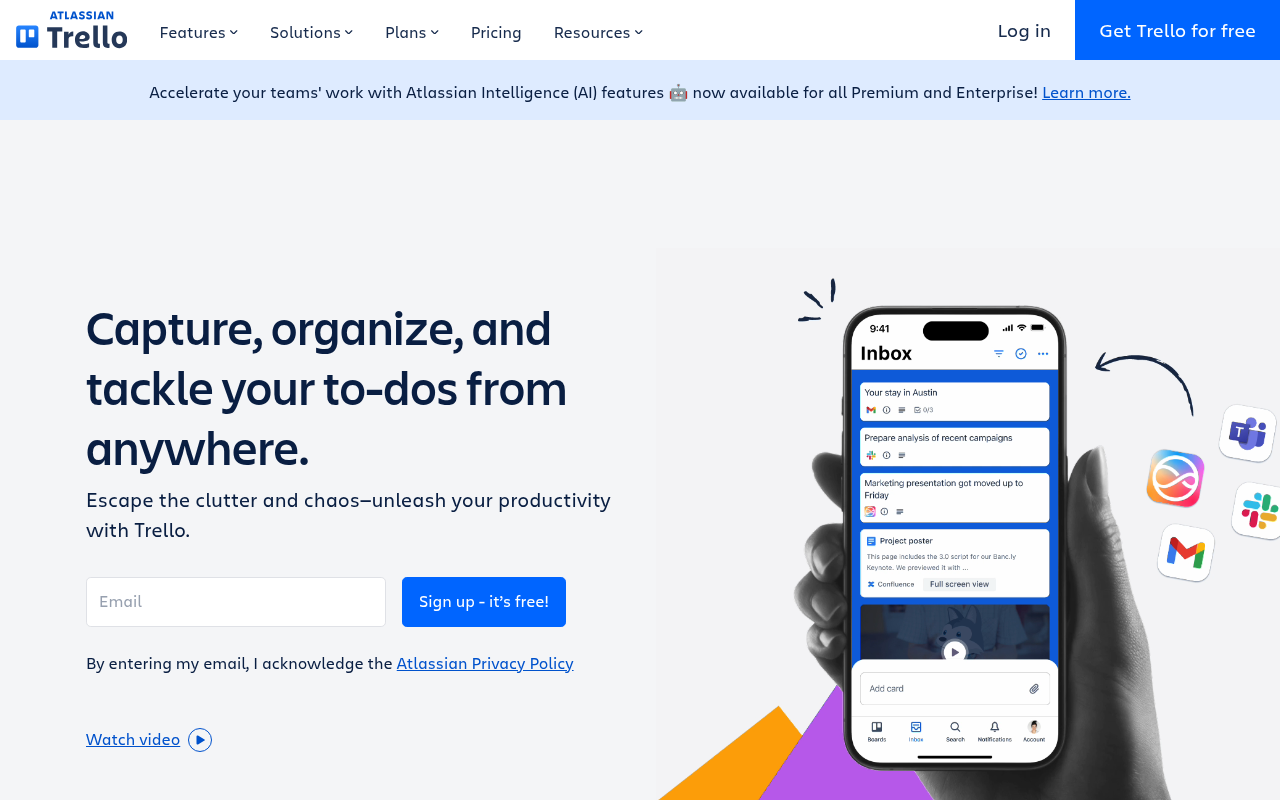 Screenshot of Trello: A Visual Task Management Powerhouse
