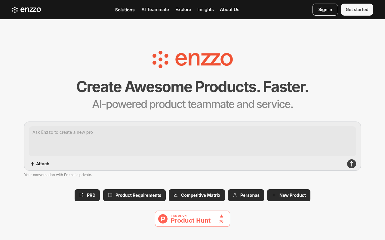 Screenshot of Enzzo AI: Revolutionizing Hardware Development with AI