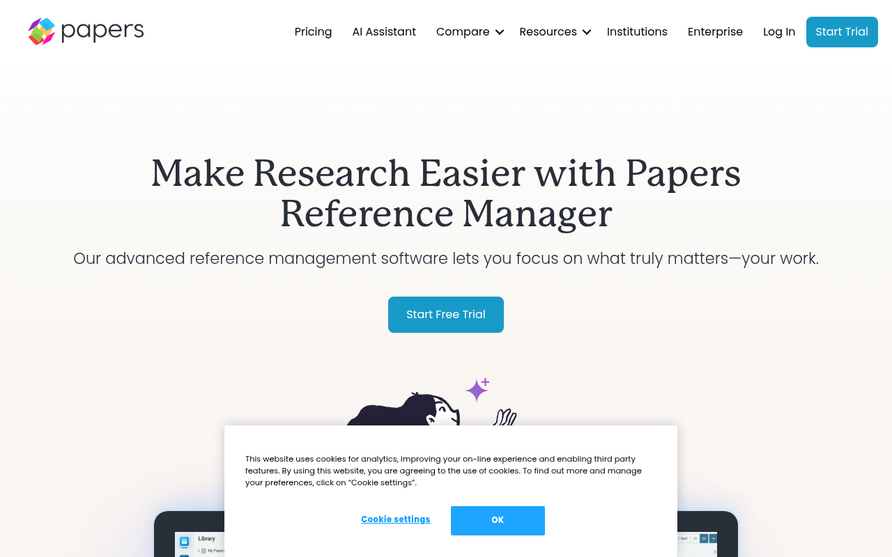 Screenshot of Papers: The AI-Powered Research Management Solution