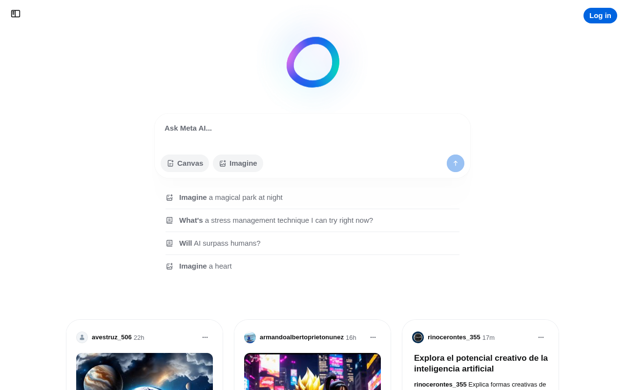 Screenshot of Meta AI: Exploring the Future of Artificial Intelligence
