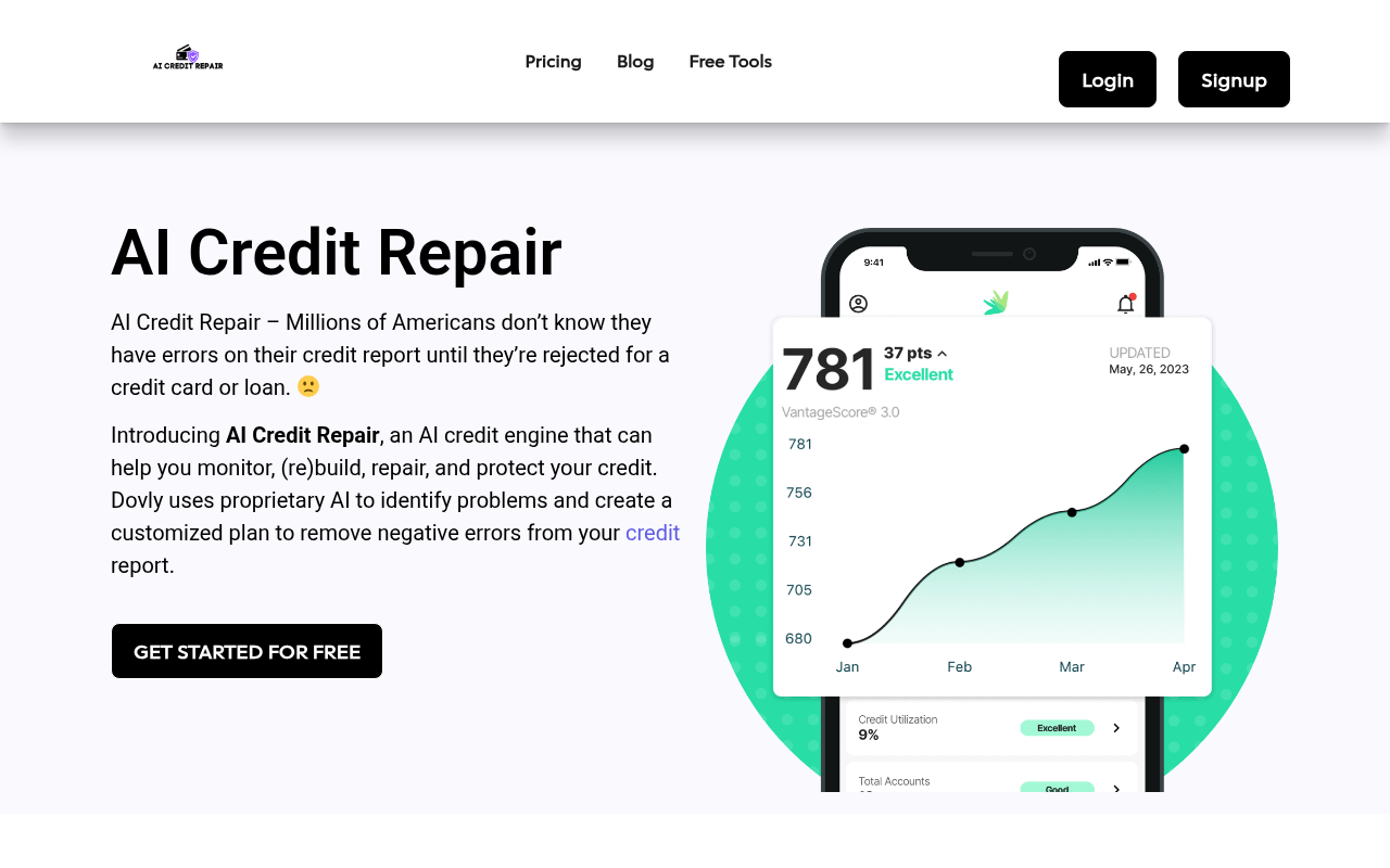 Screenshot of AICreditRepair.io Review: AI-Powered Credit Restoration