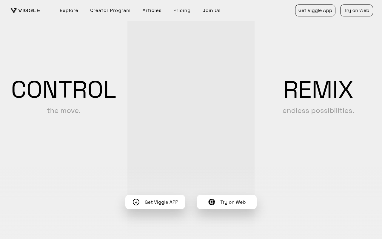 Screenshot of Viggle AI: Animate Your Imagination with AI Video Generation