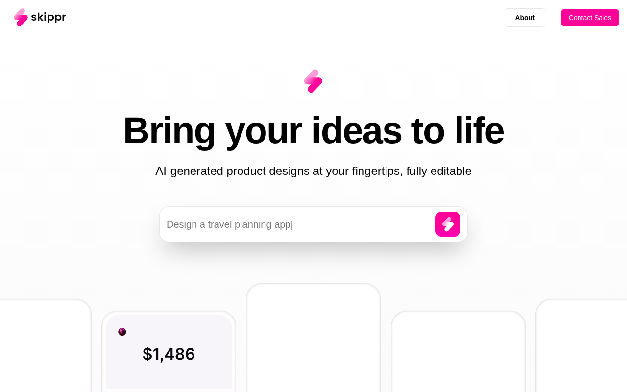 Screenshot of Skippr AI: Idea to Reality, Effortlessly