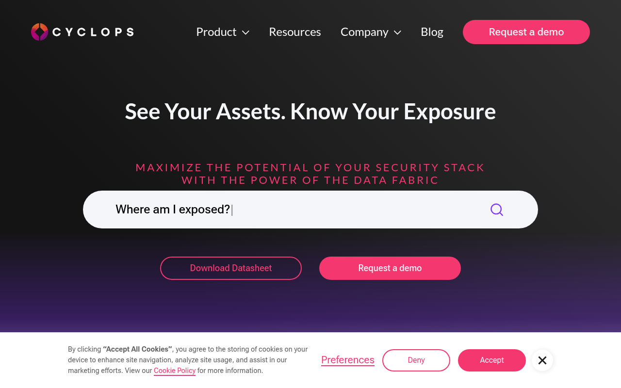 Screenshot of Cyclops: AI-Powered Cybersecurity Risk Prioritization