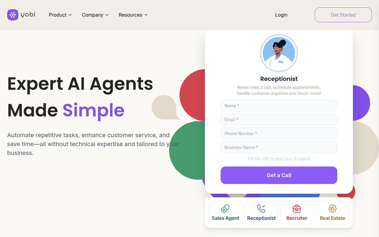 Screenshot of Yobi: Build Custom AI Agents Effortlessly - A Comprehensive Review
