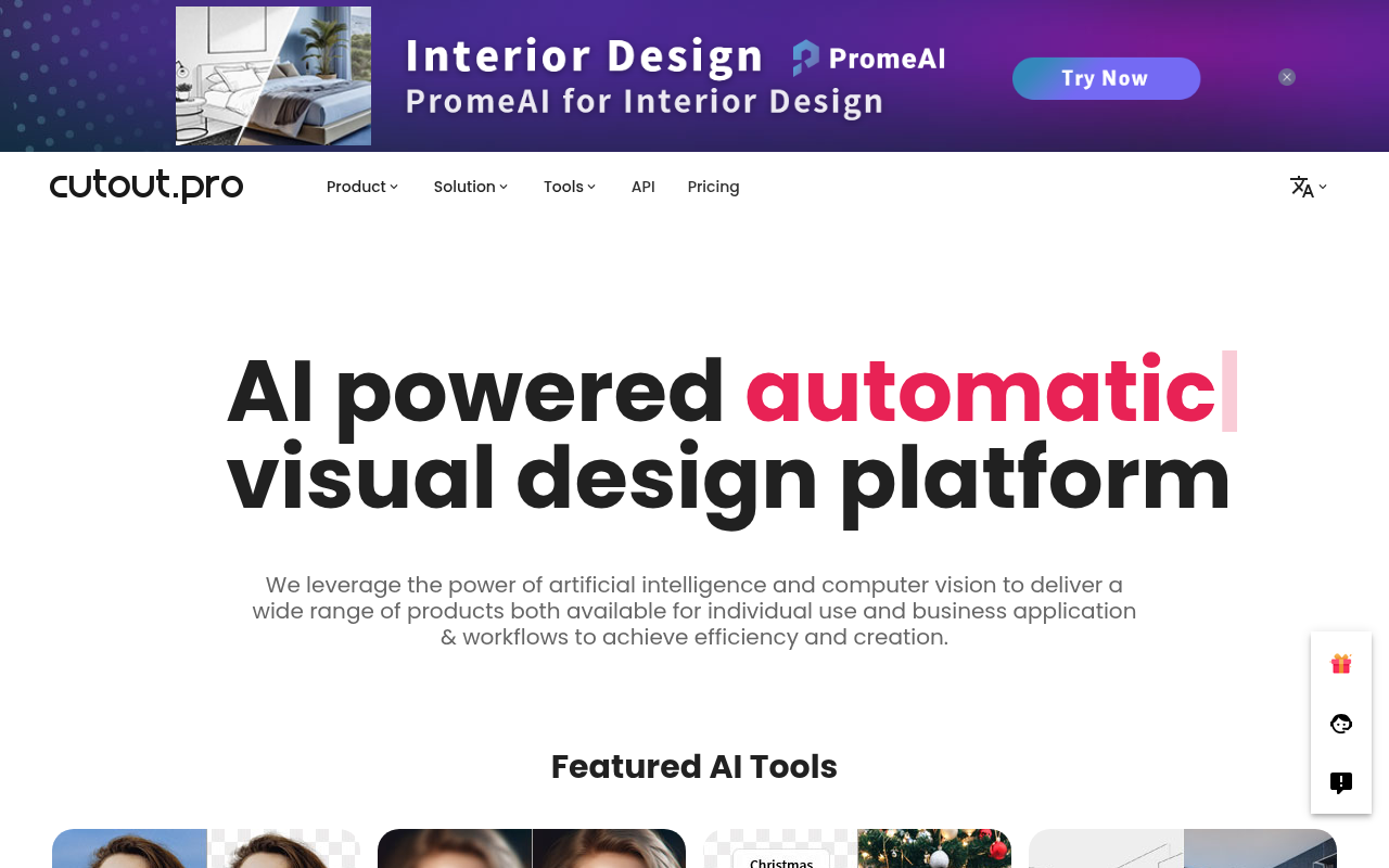 Screenshot of Cutout.Pro Review: AI-Powered Visual Content Creation