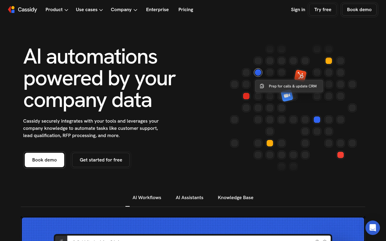 Screenshot of Cassidy AI: Supercharge Your Workflow with AI Automation