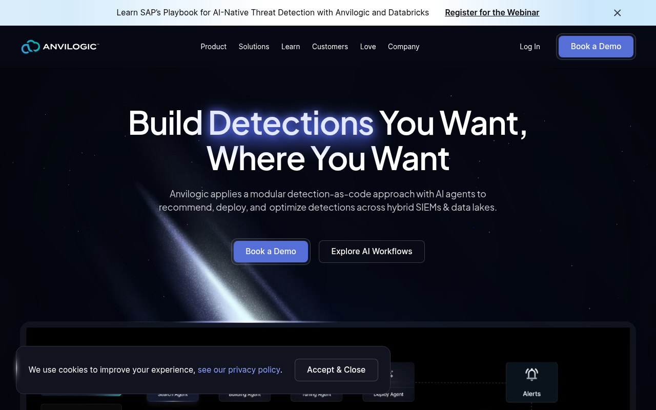 Screenshot of Anvilogic: Streamlining Detection Engineering for Modern Security