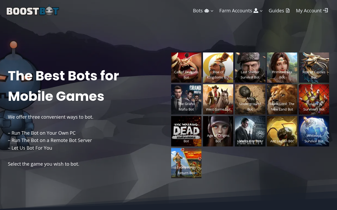 Screenshot of BoostBot: Level Up Your Game with Automated Mobile Farming