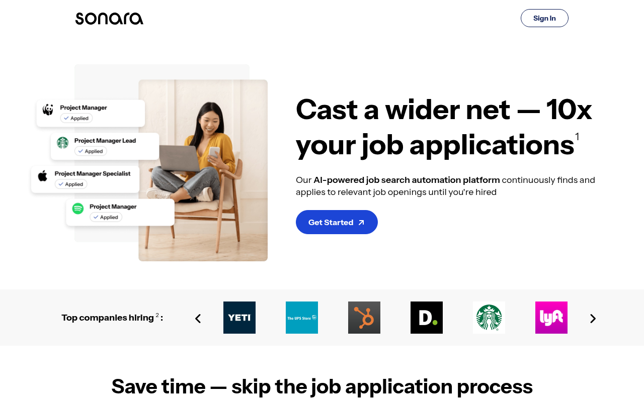 Screenshot of Sonara AI Review: Boost Your Productivity with AI-Powered Insights