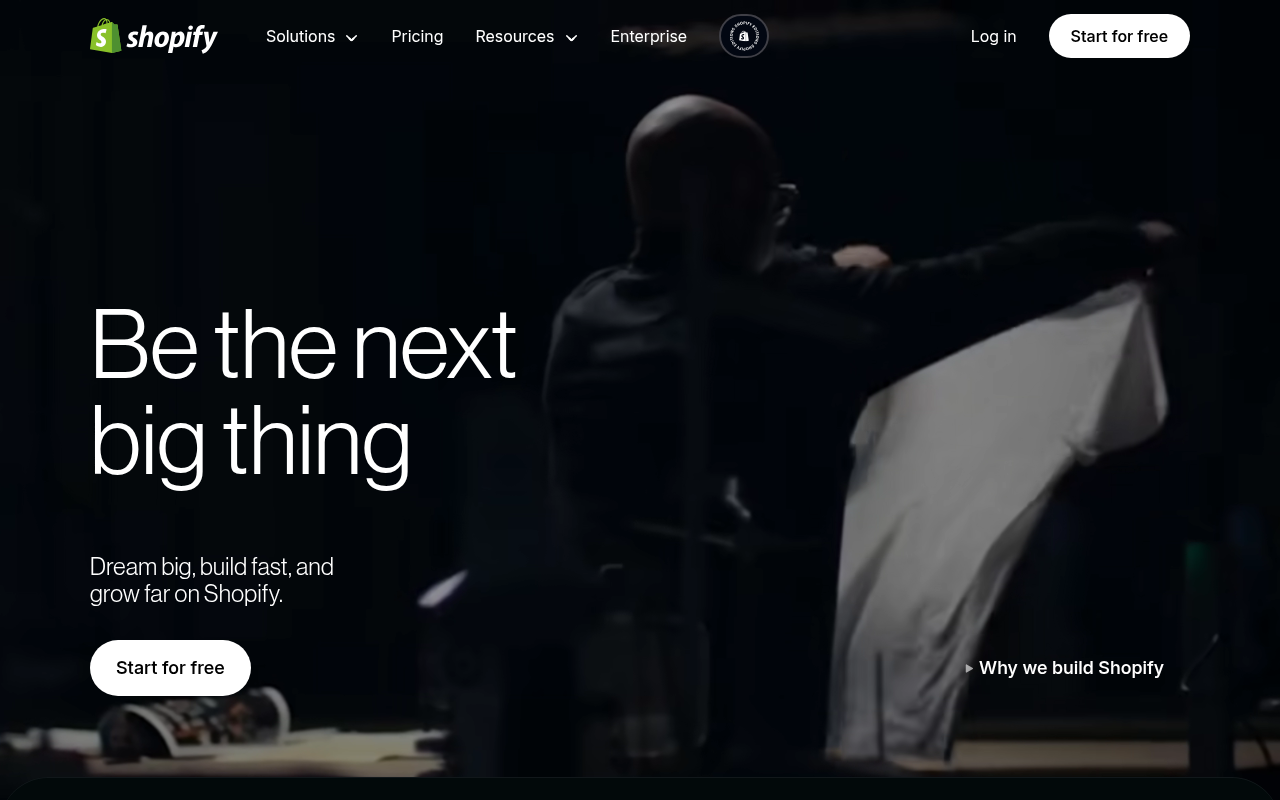 Screenshot of Shopify: Your All-in-One E-commerce Solution