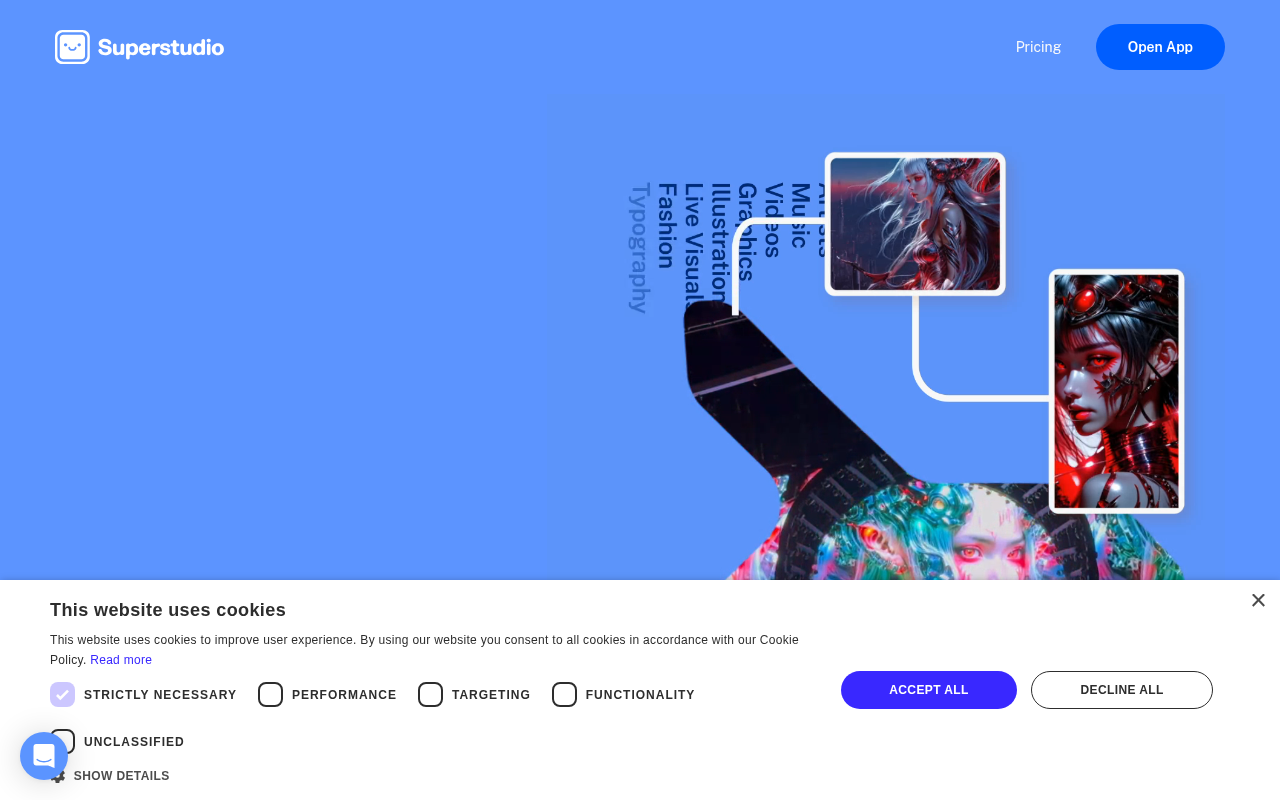 Screenshot of Kaiber AI: Unleash Your Imagination with AI-Powered Video Generation