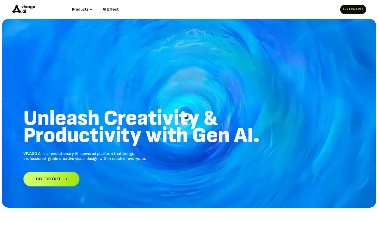 Screenshot of Vivago AI: Free AI Image and Video Generation Review