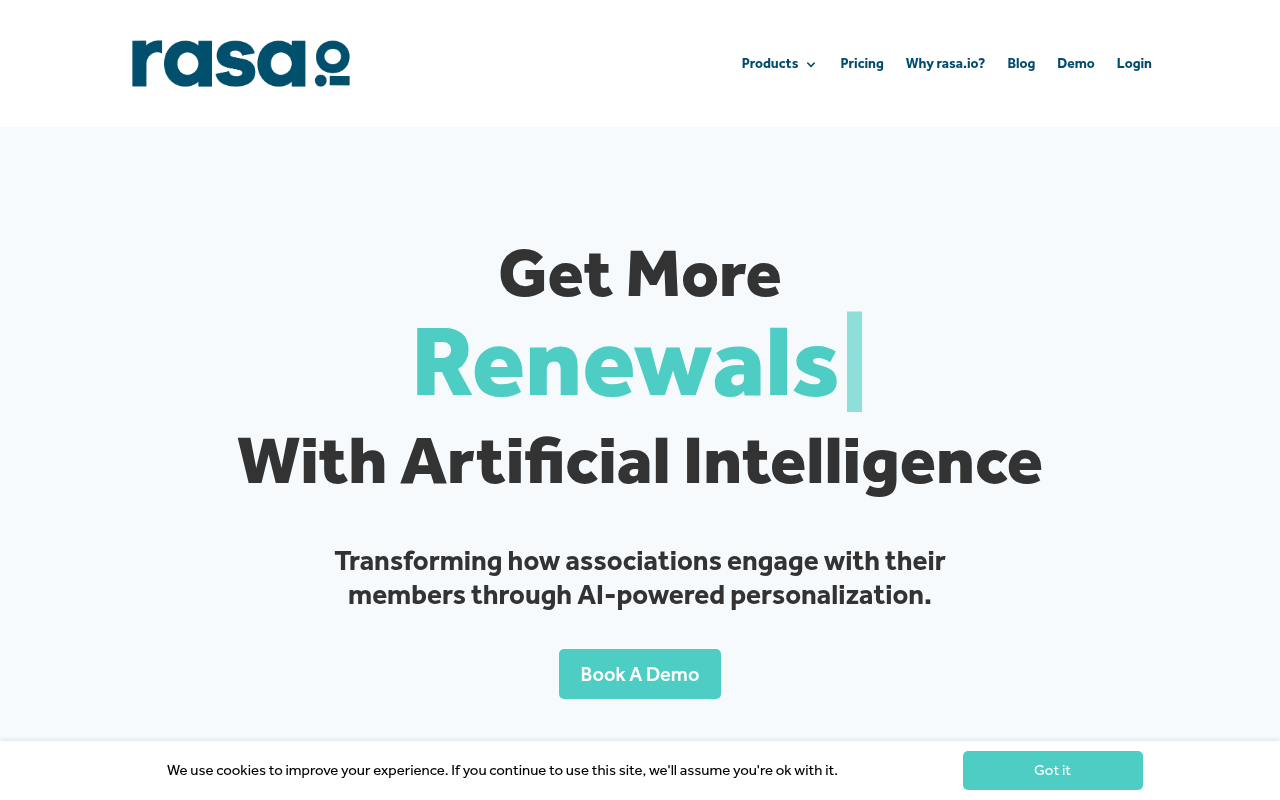 Screenshot of Rasa.io: AI-Powered Personalization for Enhanced Member Engagement