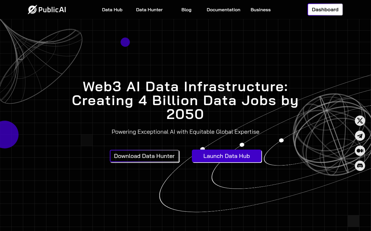 Screenshot of PublicAI: Earn Crypto by Training AI - A Web3 Data Revolution