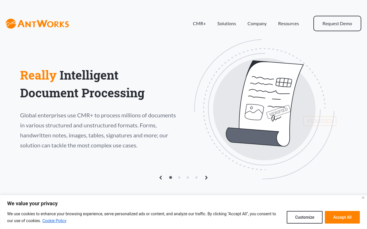Screenshot of AntWorks: AI-Powered Automation for the Modern Enterprise