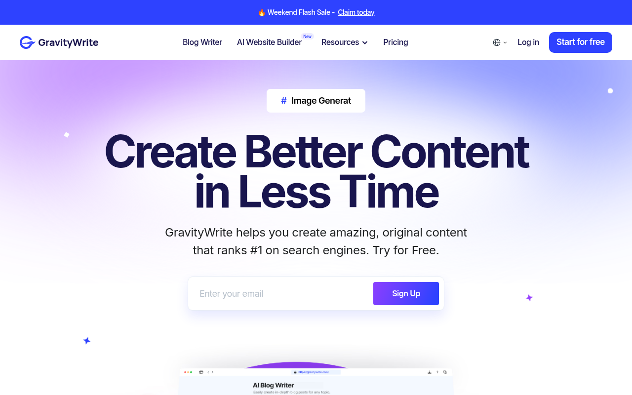 Screenshot of Unlocking Content Creation: A Deep Dive into GravityWrite
