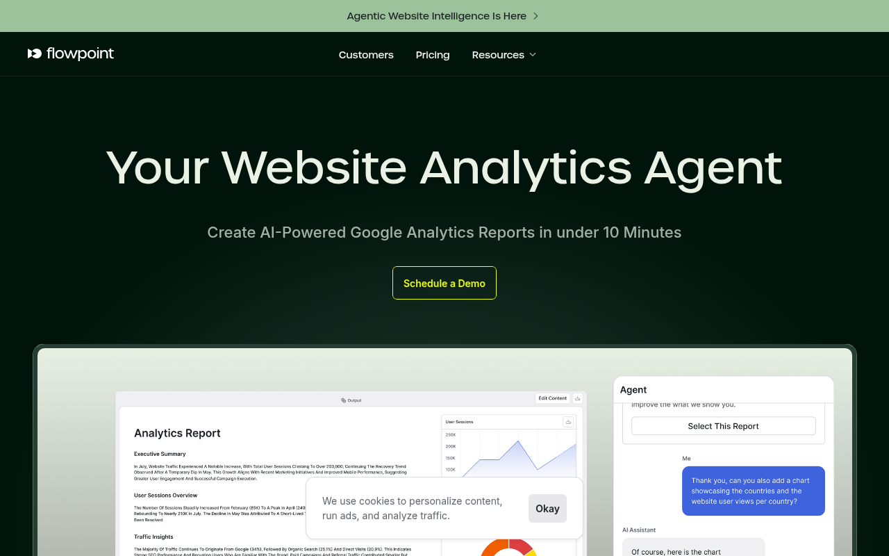 Screenshot of Flowpoint: Automate Website Intelligence with AI-Powered Agentic Workflows