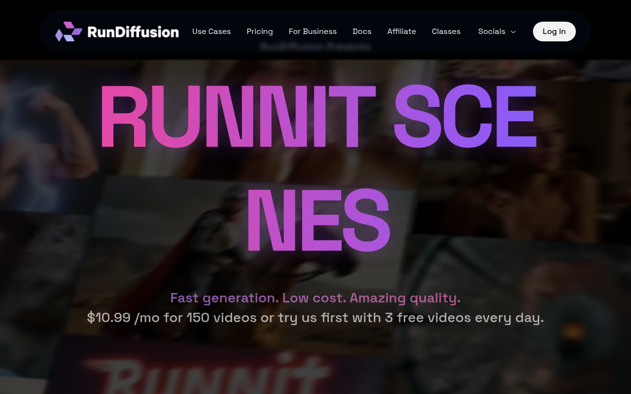 Screenshot of RunDiffusion Review: High-Speed AI Image & Video Generation in the Cloud