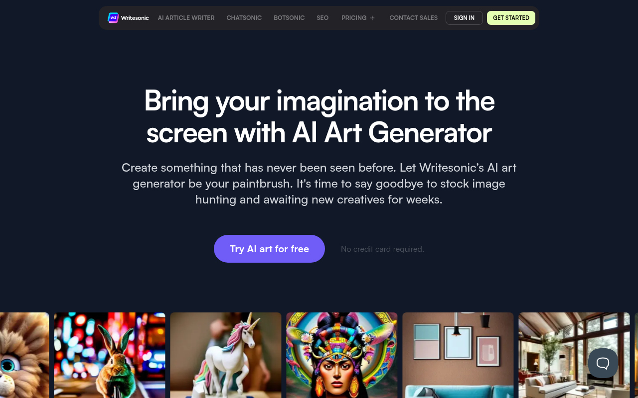 Screenshot of PhotoSonic: Unleash Your Imagination with AI Image Generation