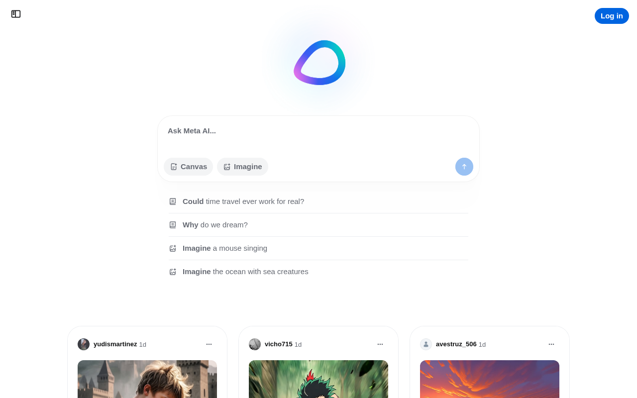 Screenshot of Meta AI: Revolutionizing Artificial Intelligence Research