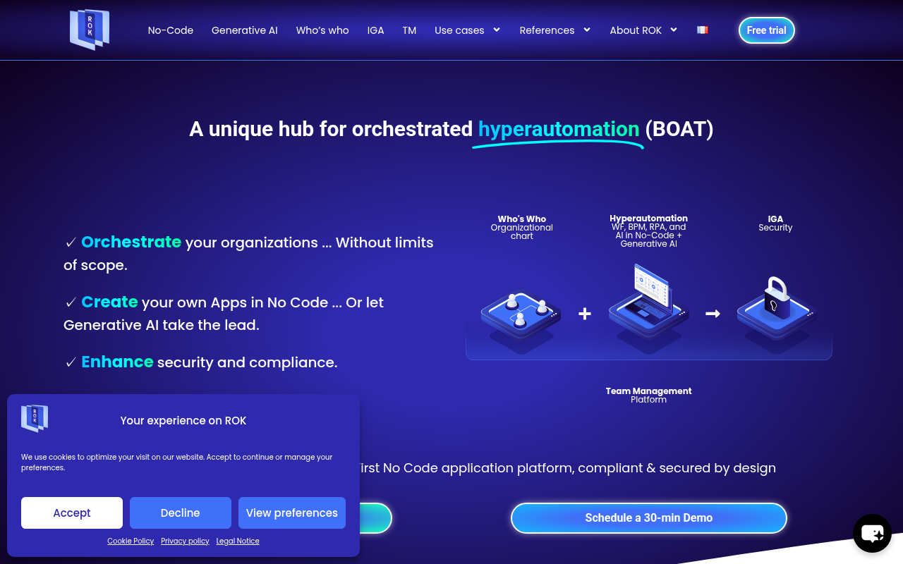 Screenshot of Unlock Business Efficiency: A Deep Dive into ROK Solution's Hyperautomation Platform