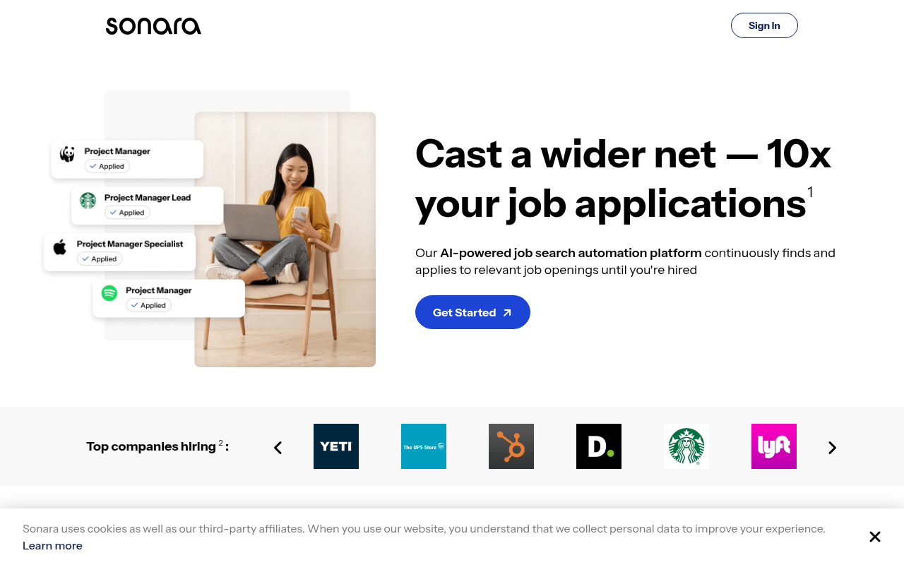 Screenshot of Sonara AI Review: Boost Your Productivity with AI-Powered Insights